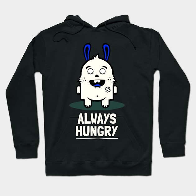 Rabbit Always Hungry Hoodie by Small Furry Friends